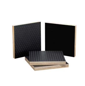 Black Plywood Squares Set Hex Pattern